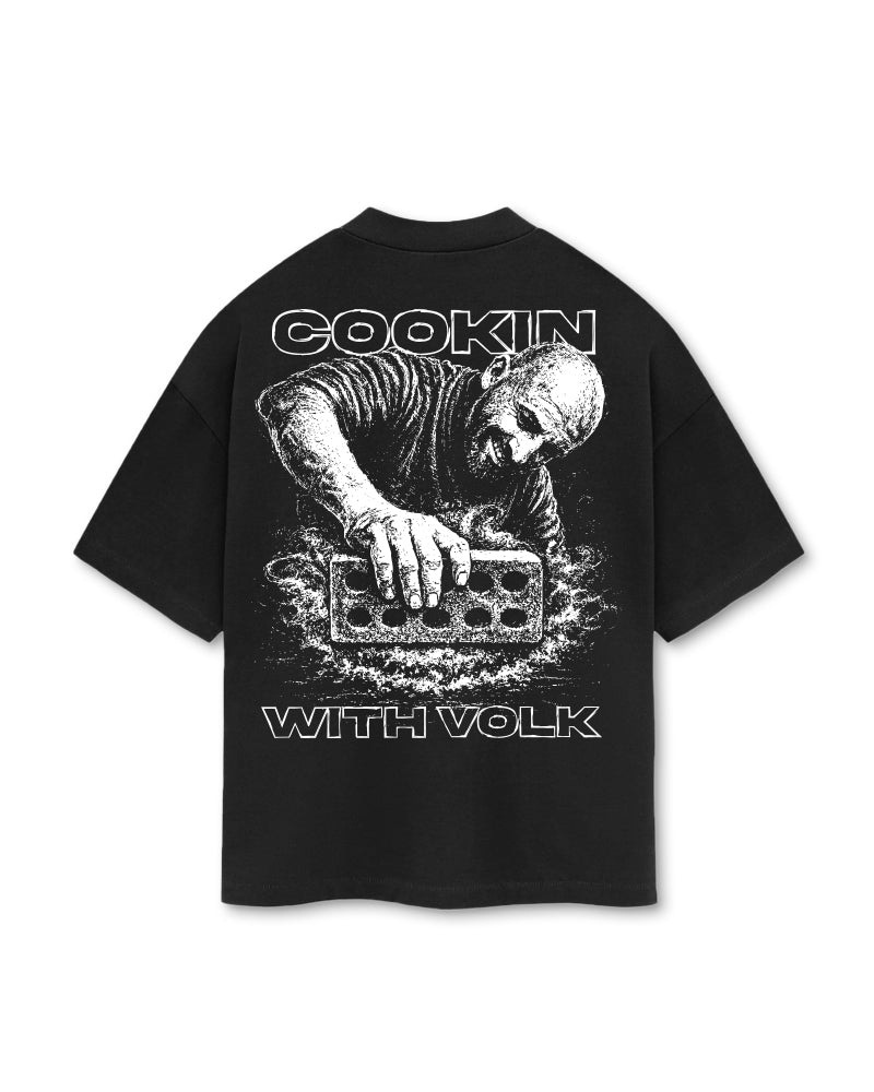 Cookin with Volk Brick Smash Tee – Black